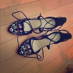 Forever 21 Heels . Wore Once .Size 8